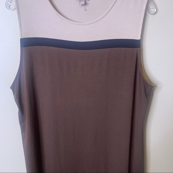 J. JILL Neutral Minimal Capsule Wardrobe Basic Sleeveless Dress - Picture 5 of 15